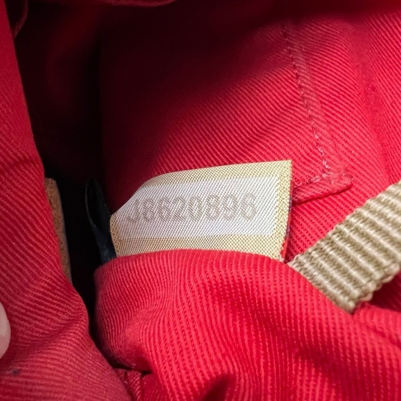 Dooney & Bourke Shoulder Bag Purse Beige / Brown Adjustable Strap Red Liner - Picture 6 of 11